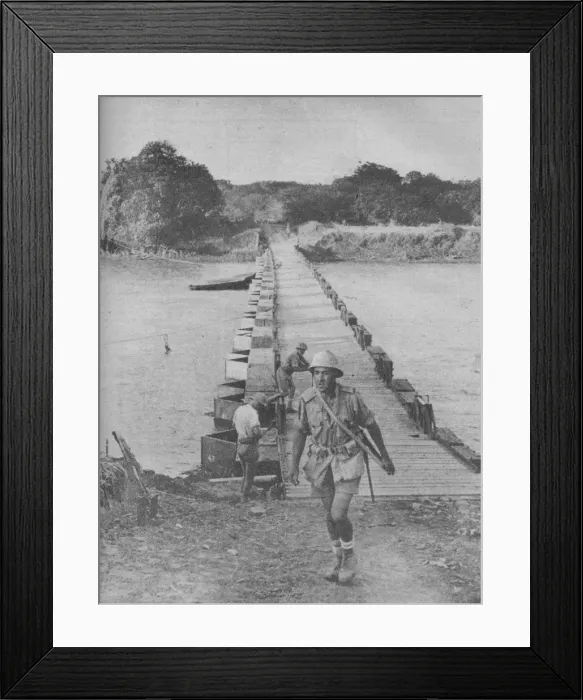 Framed Print : Where the Springboks Crossed to Victory, 1941 Framed Print : Where the Springboks Crossed to Victory, 1941