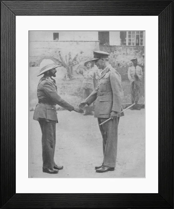 Framed Print : Haile Selassie and General Cunningham, 1941 Framed Print : Haile Selassie and General Cunningham, 1941