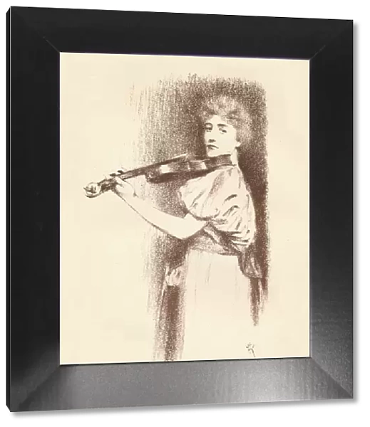 A Violinist, c1898. Artist: Fernand Khnopff