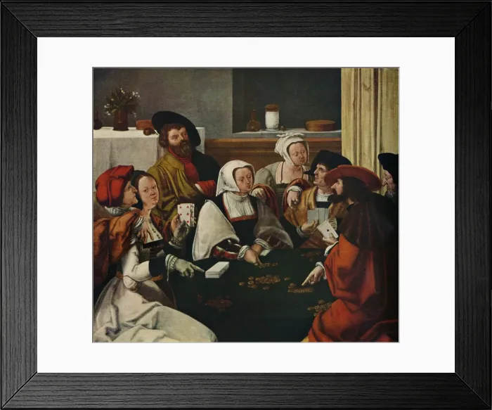 Framed Print : The Card Players, c1550 Framed Print : The Card Players, c1550