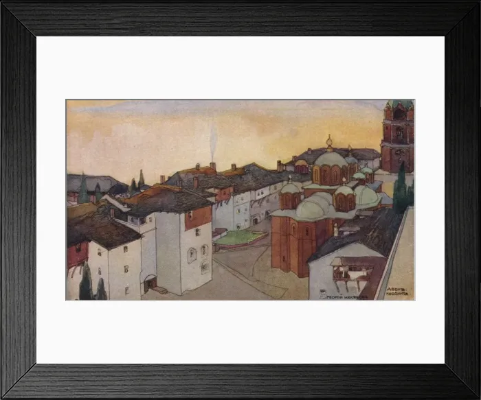 Framed Print : The Russian Convent of Russico, c19th century. Artist: Georges Kossiakoff Framed Print : The Russian Convent of Russico, c19th century. Artist: Georges Kossiakoff
