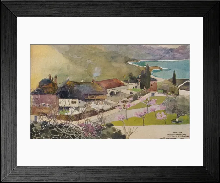 Framed Print : Offices of the Greek Monastery, Vatopedi, c19th century. Artist: Georges Kossiakoff Framed Print : Offices of the Greek Monastery, Vatopedi, c19th century. Artist: Georges Kossiakoff