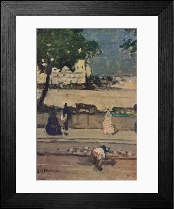 Framed Print : Quai Des Grands Augustins, Paris, c19th century. Artist: James Wilson Morrice Framed Print : Quai Des Grands Augustins, Paris, c19th century. Artist: James Wilson Morrice