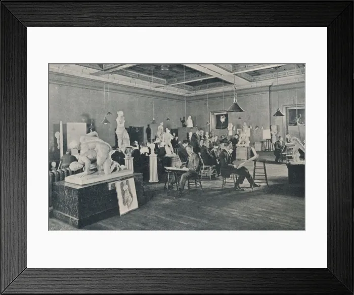 Framed Print : Antique and Life Classes at the Ontario College of Art, Toronto, c1913 Framed Print : Antique and Life Classes at the Ontario College of Art, Toronto, c1913