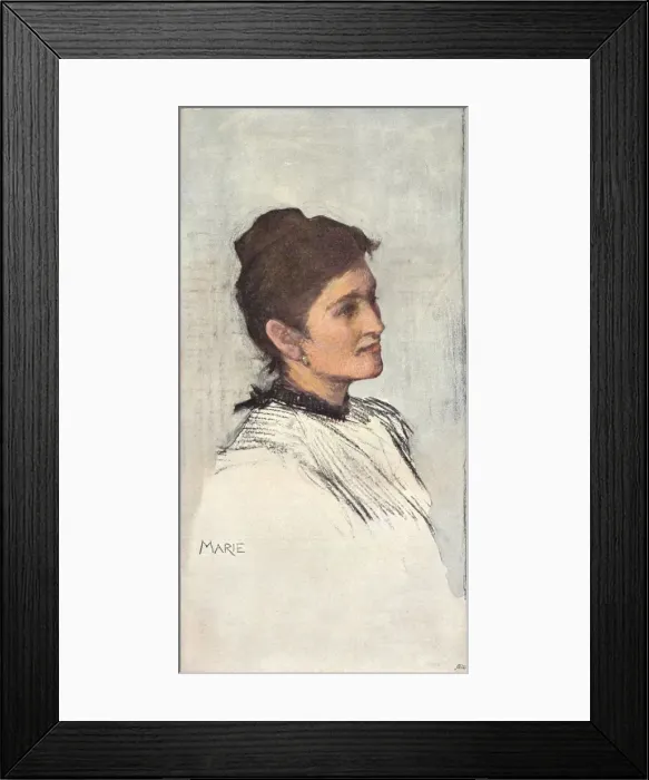 Framed Print : Marie, c19th century. Artists: Elizabeth Adela Forbes, Ralph Nevill Framed Print : Marie, c19th century. Artists: Elizabeth Adela Forbes, Ralph Nevill