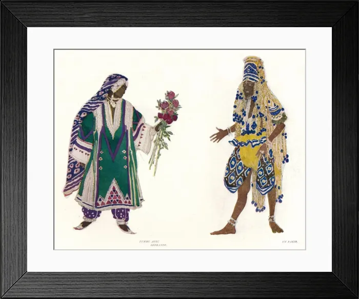 Framed Print : Costume Designs for the Russian Ballet Le Dieu Bleu, c1912. Artist: Leon Bakst Framed Print : Costume Designs for the Russian Ballet Le Dieu Bleu, c1912. Artist: Leon Bakst