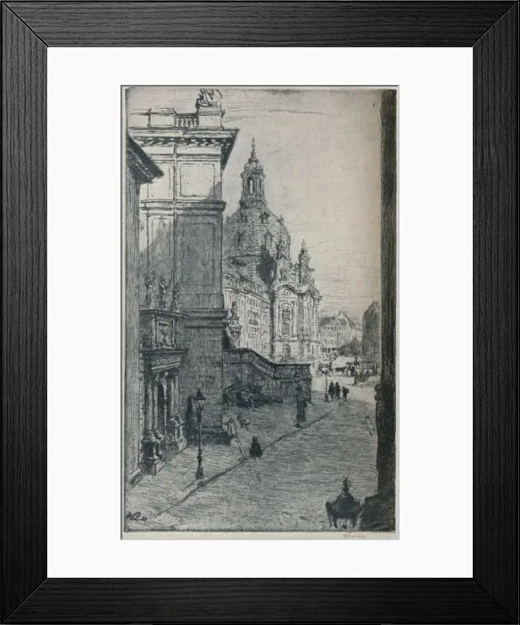 Framed Print : Judenhof, Dresden, c1913. Artist: Walter Zeising Framed Print : Judenhof, Dresden, c1913. Artist: Walter Zeising