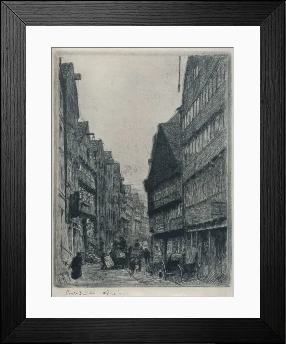 Framed Print : Herrlichkeit, Hamburg, c1913. Artist: Walter Zeising Framed Print : Herrlichkeit, Hamburg, c1913. Artist: Walter Zeising