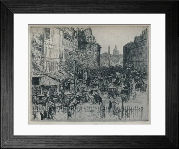 Framed Print : Rue Royale, Paris, c1913. Artist: Walter Zeising Framed Print : Rue Royale, Paris, c1913. Artist: Walter Zeising