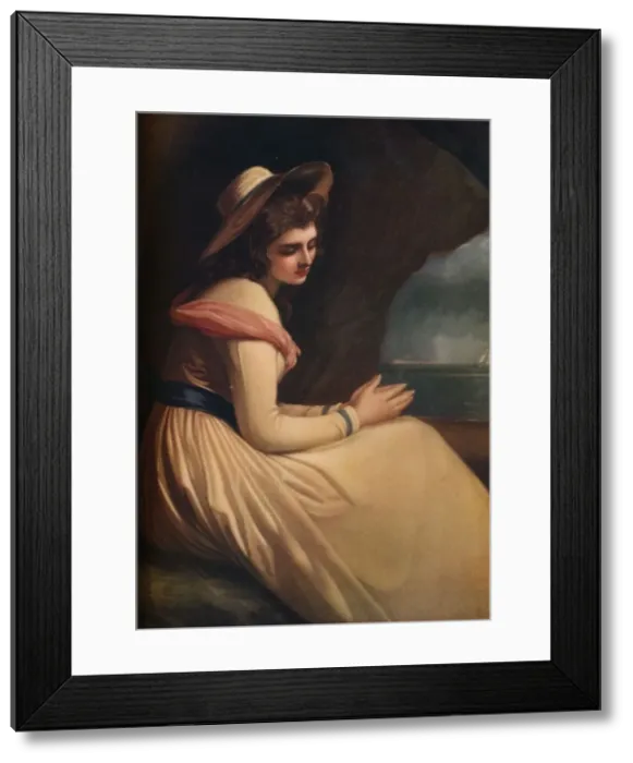 Framed Print : Lady Hamilton as Ariadne, c18th century. Artist: Henry T Greenhead Framed Print : Lady Hamilton as Ariadne, c18th century. Artist: Henry T Greenhead