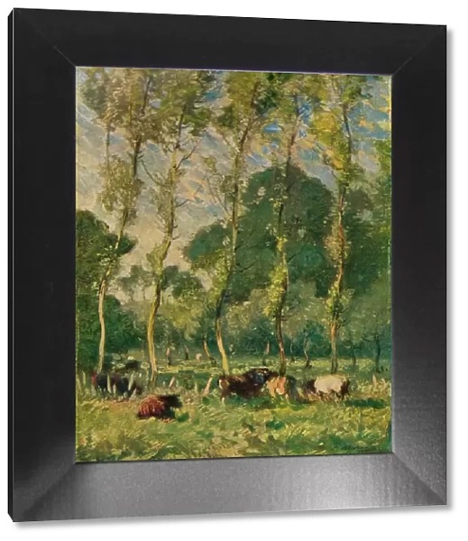 Pastures at La Madeleine, Near Montreuil, c19th century. Artist: Frank Mura