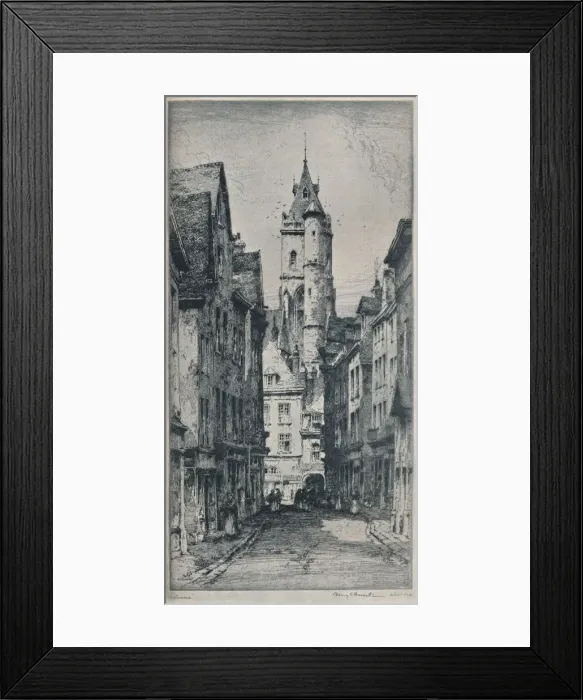 Framed Print : Amiens, 1911. Artist: Albany E Howarth Framed Print : Amiens, 1911. Artist: Albany E Howarth