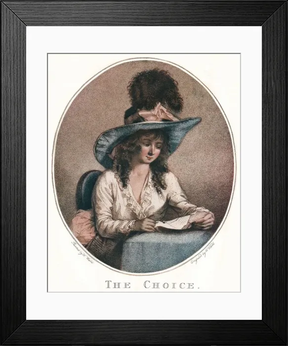 Framed Print : The Choice, c18th century. Artist: William Ward Framed Print : The Choice, c18th century. Artist: William Ward