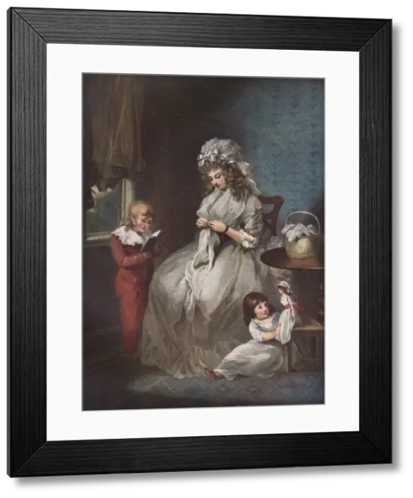 Framed Print : A Wife / Une Femme Mariee, 1791. Artist: John Raphael Smith Framed Print : A Wife / Une Femme Mariee, 1791. Artist: John Raphael Smith