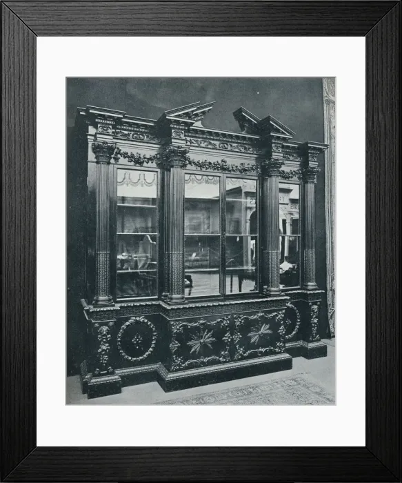 Framed Print : Georgian Cabinet, reproduced by permission of H. R. H. The Princess of Wales, 1908 Framed Print : Georgian Cabinet, reproduced by permission of H. R. H. The Princess of Wales, 1908