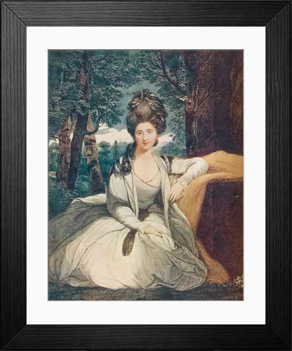 Framed Print : Marchioness of Camden, 1777, (1908). Artist: Luigi Schiavonetti Framed Print : Marchioness of Camden, 1777, (1908). Artist: Luigi Schiavonetti