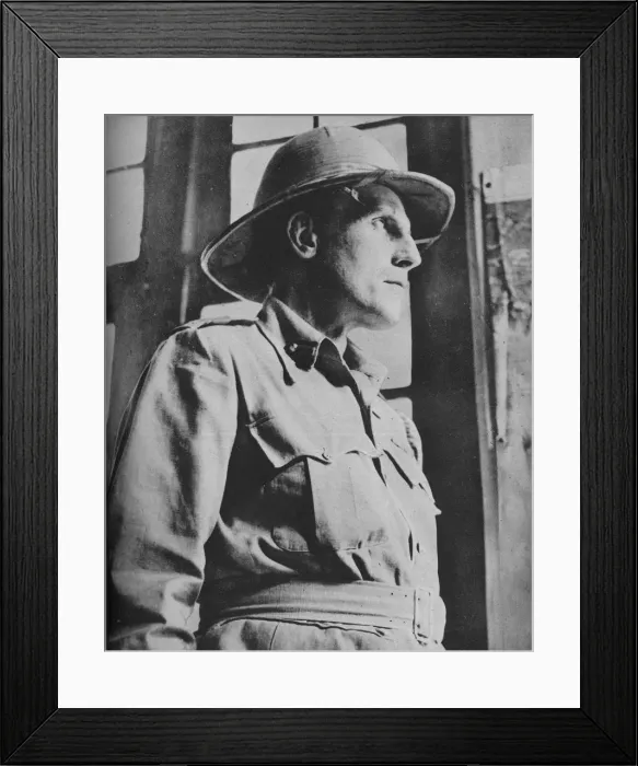 Framed Print : Wingate, Captain of the Chindits, 1943-44 Framed Print : Wingate, Captain of the Chindits, 1943-44