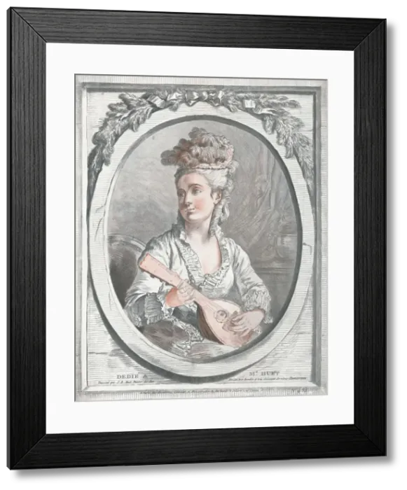 Framed Print : Portrait of Madame Huet, c18th century. Artist: Gilles Demarteau Framed Print : Portrait of Madame Huet, c18th century. Artist: Gilles Demarteau