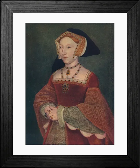 Framed Print : Jane Seymour, 1537. Artist: Hans Holbein the Younger Framed Print : Jane Seymour, 1537. Artist: Hans Holbein the Younger
