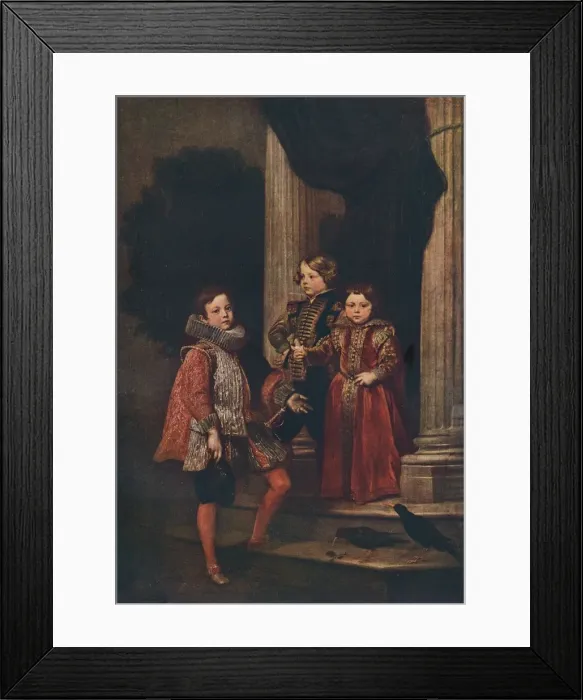 Framed Print : The Balbi Children, c1625. Artist: Anthony van Dyck Framed Print : The Balbi Children, c1625. Artist: Anthony van Dyck