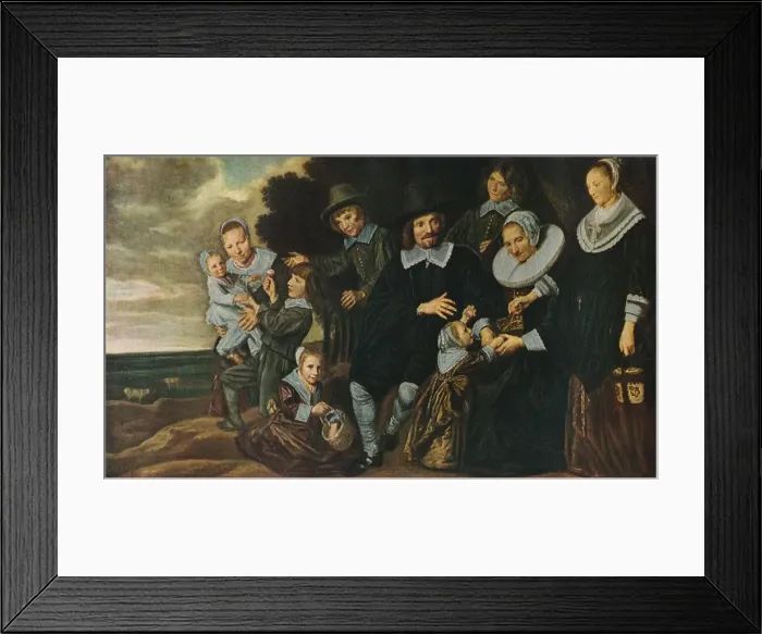 Framed Print : A Family Group in a Landscape, 1647-50. Artist: Frans Hals Framed Print : A Family Group in a Landscape, 1647-50. Artist: Frans Hals