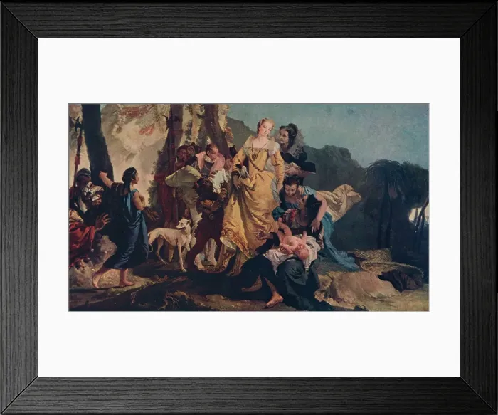 Framed Print : The Finding of Moses, c1730. Artist: Giovanni Battista Tiepolo Framed Print : The Finding of Moses, c1730. Artist: Giovanni Battista Tiepolo