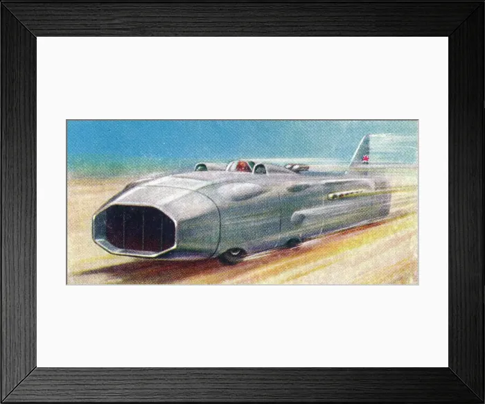 Framed Print : Thunderbolt (Captain G. E. T. Eyston), 1938. Artists: Unknown, WD & HO Wills Framed Print : Thunderbolt (Captain G. E. T. Eyston), 1938. Artists: Unknown, WD & HO Wills