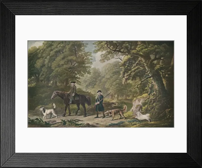 Framed Print : Game Keepers, 1790. Artist: Henry Birche Framed Print : Game Keepers, 1790. Artist: Henry Birche