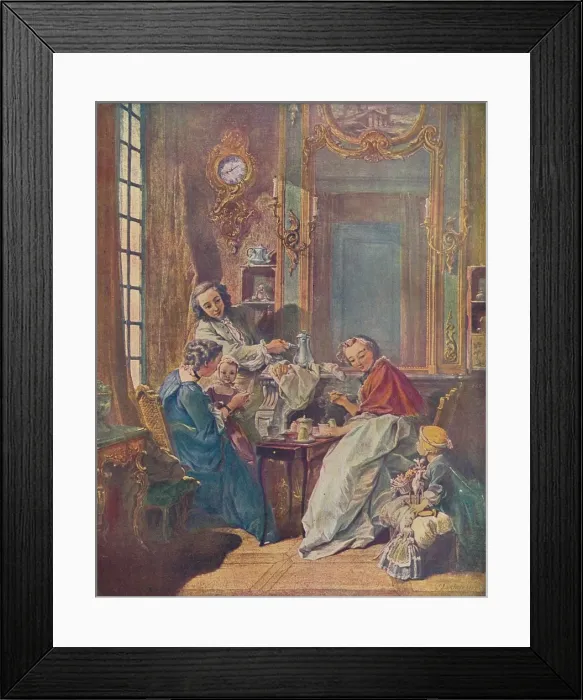 Framed Print : The Afternoon Meal, 1739. Artist: Francois Boucher Framed Print : The Afternoon Meal, 1739. Artist: Francois Boucher