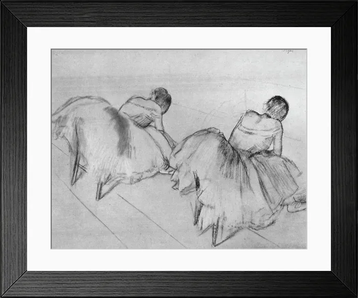 Framed Print : Two Dancers Resting, c20th century. Artist: Edgar Degas Framed Print : Two Dancers Resting, c20th century. Artist: Edgar Degas