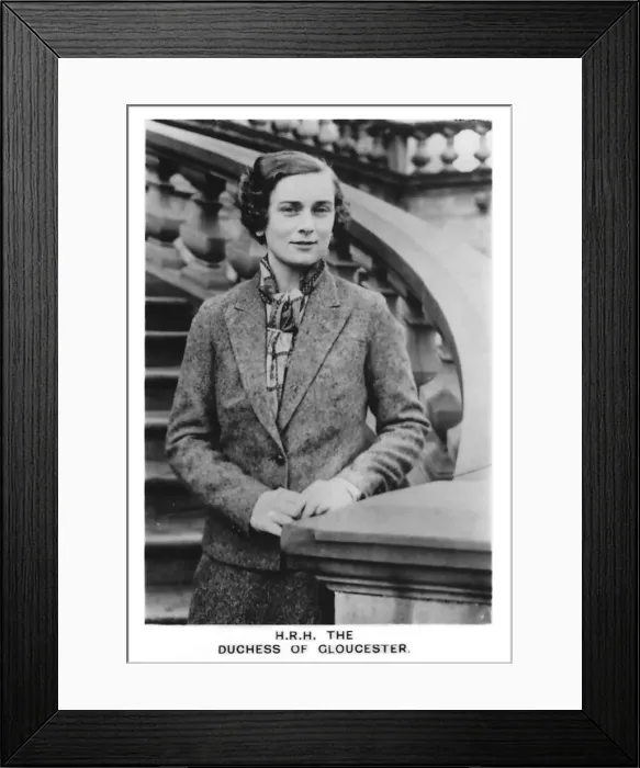Framed Print : HRH The Duchess of Gloucester (1901-2004), 1937 Framed Print : HRH The Duchess of Gloucester (1901-2004), 1937