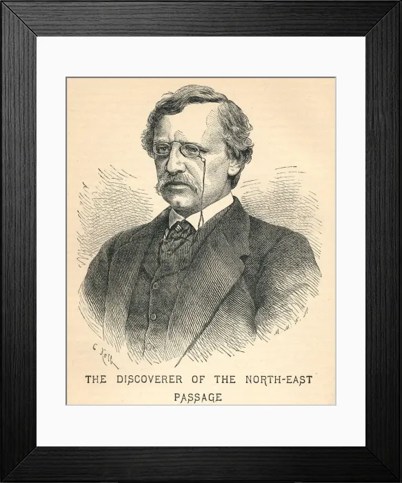 Framed Print : Nils Adolf Erik Nordenskiold, (1832-1901), arctic explorer, 1893 Framed Print : Nils Adolf Erik Nordenskiold, (1832-1901), arctic explorer, 1893
