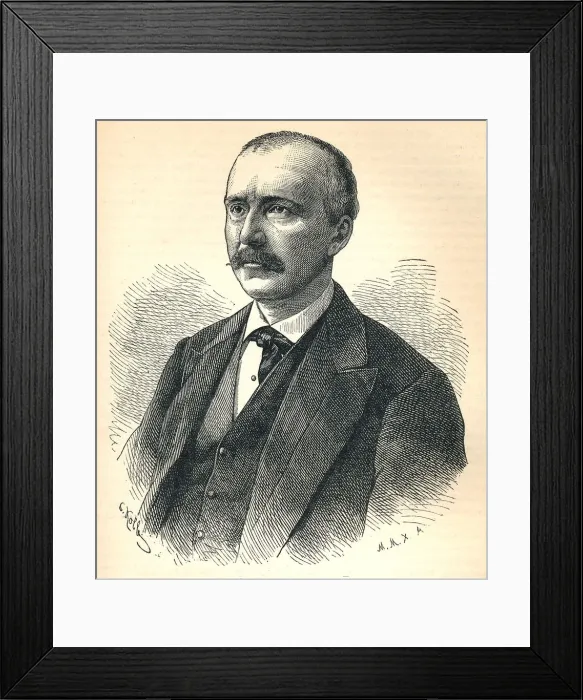 Framed Print : Heinrich Schliemann, (1822-1890), German archaeologist, 1893 Framed Print : Heinrich Schliemann, (1822-1890), German archaeologist, 1893