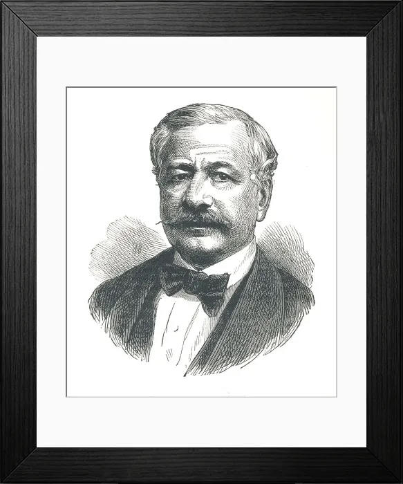 Framed Print : Ferdinand de Lesseps, French diplomat and later developer of the Suez Canal, 1893 Framed Print : Ferdinand de Lesseps, French diplomat and later developer of the Suez Canal, 1893