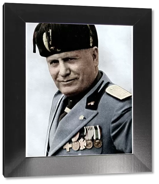 Benito Mussolini, Italian fascist dictator, 20th century. Artists: Mussolini, Unknown