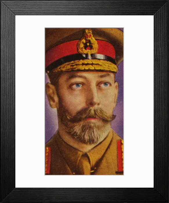 Framed Print : King George V in field dress during the First World War, c1914-c1918 (1935) Framed Print : King George V in field dress during the First World War, c1914-c1918 (1935)