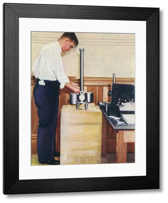 Framed Print : Weighing the Earth, 1938 Framed Print : Weighing the Earth, 1938