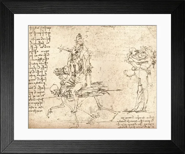 Framed Print : Allegorical composition, c1472-c1519 (1883). Artist: Leonardo da Vinci Framed Print : Allegorical composition, c1472-c1519 (1883). Artist: Leonardo da Vinci