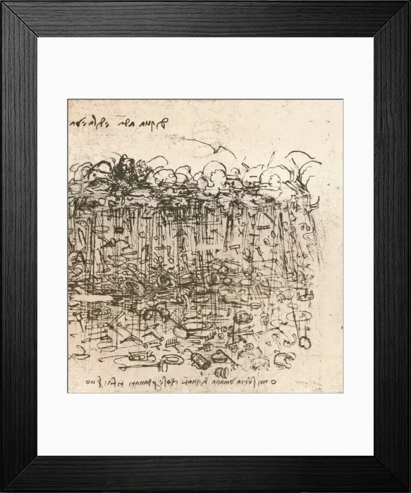 Framed Print : Emblematic representation, c1472-c1519 (1883). Artist: Leonardo da Vinci Framed Print : Emblematic representation, c1472-c1519 (1883). Artist: Leonardo da Vinci