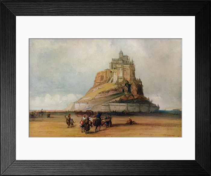 Framed Print : Mont St. Michel, c1861. Artist: William Callow Framed Print : Mont St. Michel, c1861. Artist: William Callow