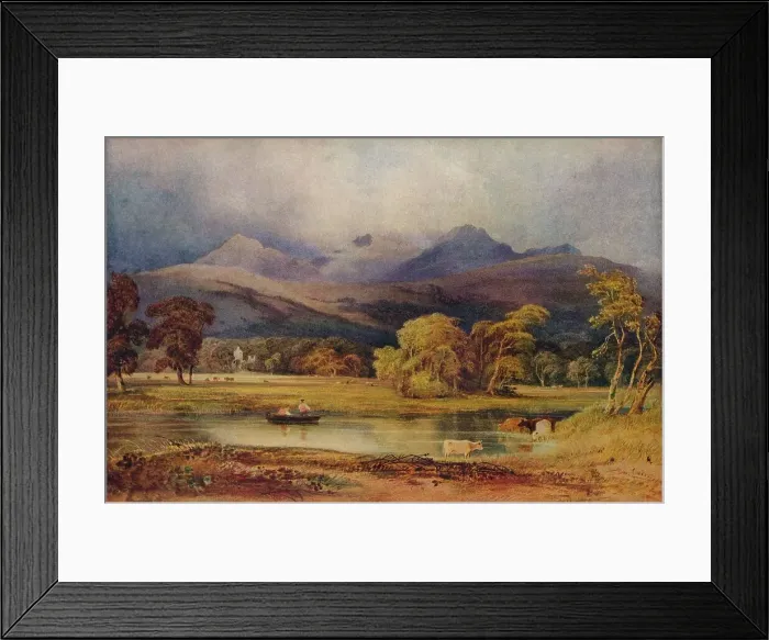 Framed Print : Glen Finlass, c1846. Artist: Anthony Vandyke Copley Fielding Framed Print : Glen Finlass, c1846. Artist: Anthony Vandyke Copley Fielding