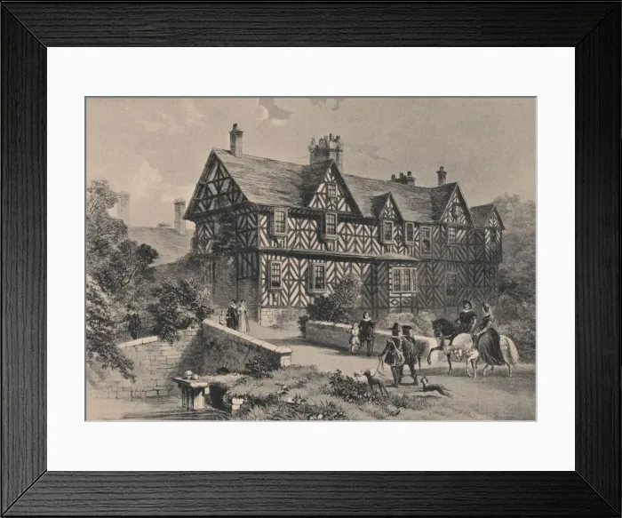 Framed Print : Pitchford Hall, Shropshire, 1915 Framed Print : Pitchford Hall, Shropshire, 1915