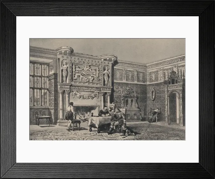 Framed Print : The Great Chamber, Montacute, Somerset, 1915 Framed Print : The Great Chamber, Montacute, Somerset, 1915