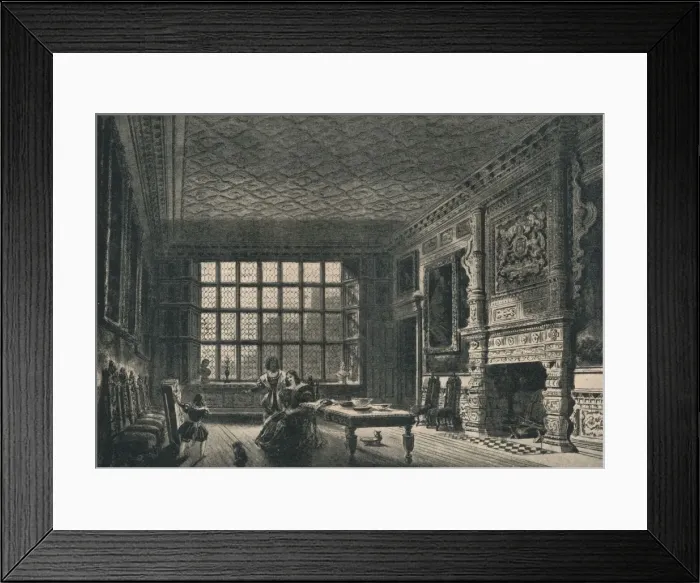 Framed Print : The Elizabethan Room, Coombe Abbey, Warwickshire, 1915