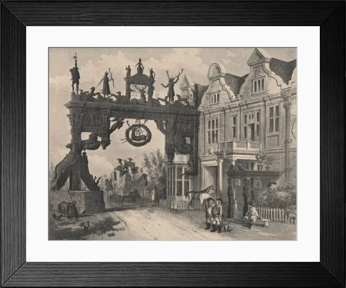 Framed Print : The White Hart Inn, Scole, Norfolk, 1915