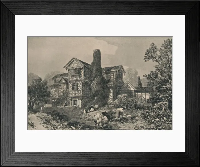 Framed Print : Little Moreton Hall, Cheshire, 1915 Framed Print : Little Moreton Hall, Cheshire, 1915