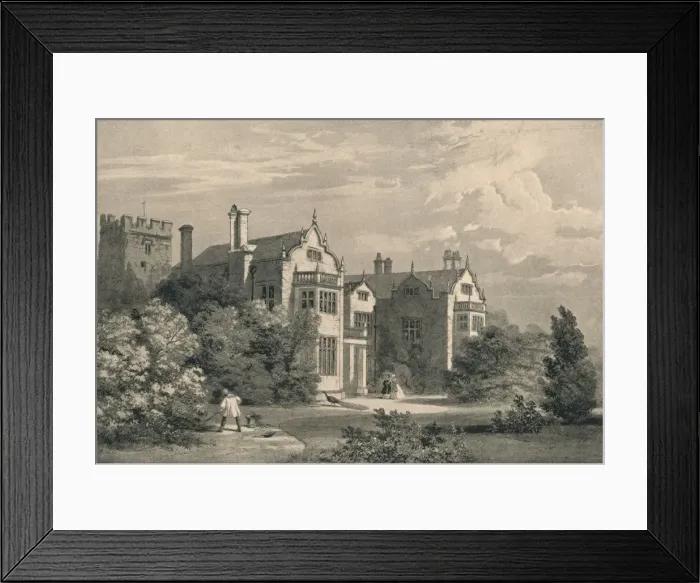 Framed Print : Wroxall Abbey, Warwickshire, 1915 Framed Print : Wroxall Abbey, Warwickshire, 1915