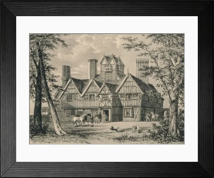 Framed Print : The Oak House, West Bromwich, Staffordshire, 1915 Framed Print : The Oak House, West Bromwich, Staffordshire, 1915