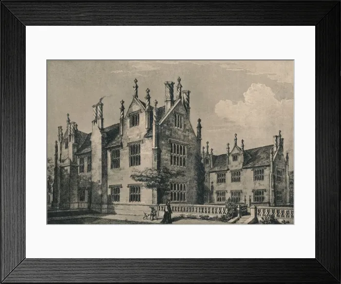 Framed Print : Barrington Court, Somerset, 1915 Framed Print : Barrington Court, Somerset, 1915
