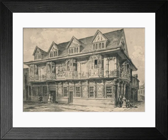 Framed Print : Old house at Ipswich, Suffolk, 1915 Framed Print : Old house at Ipswich, Suffolk, 1915